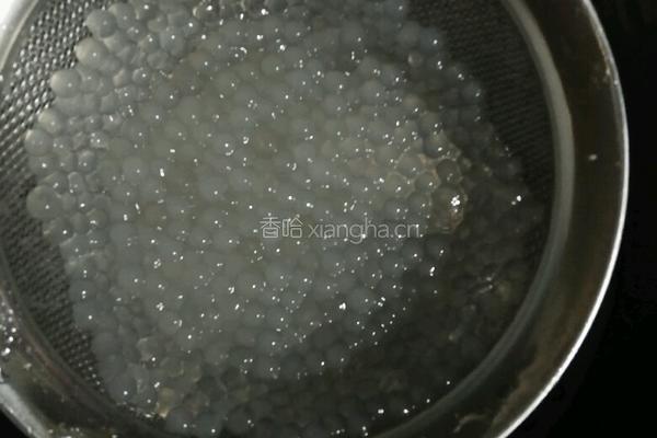 椰汁芒果西米露的做法图解3