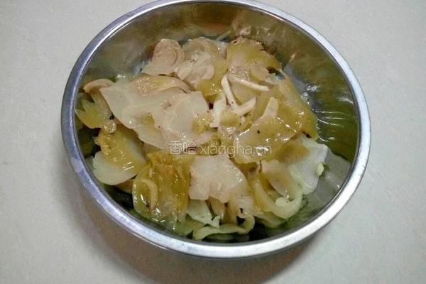 咸菜炒姜丝的做法图解4