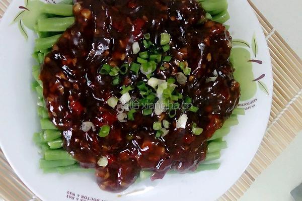 蒜蓉剁椒豇豆的做法图解8