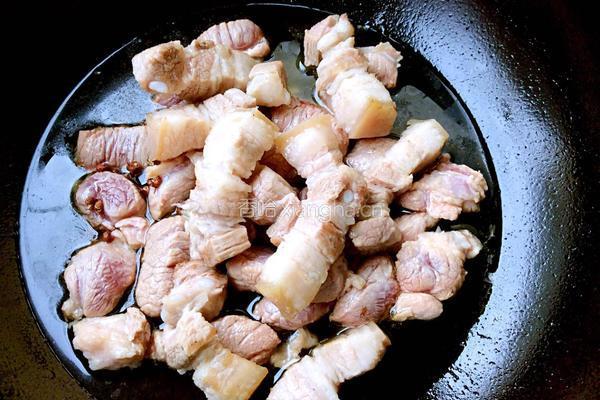 五花肉炖粉条的做法图解4