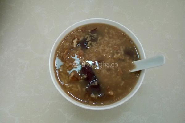 核桃红枣粥的做法图解4
