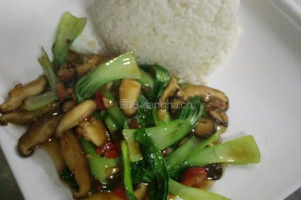 香菇青菜饭的做法图解8
