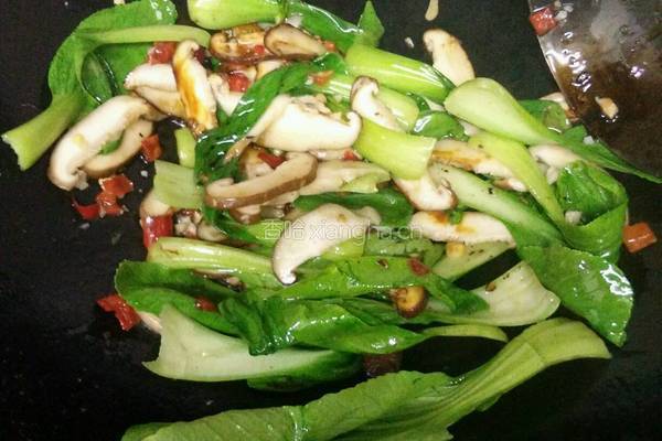 香菇青菜饭的做法图解6