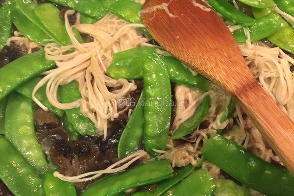荷兰豆金针菇拌豆腐酿的做法图解9