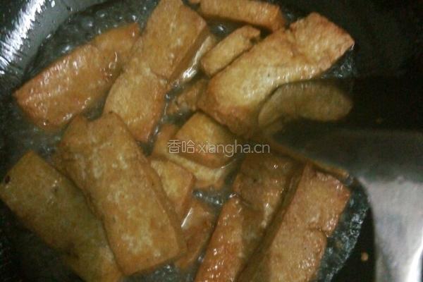 豆腐炒韭菜的做法图解6