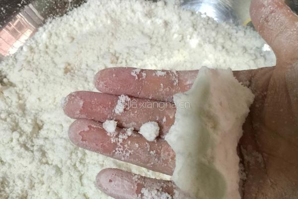 红豆馅桂花松糕的做法图解2