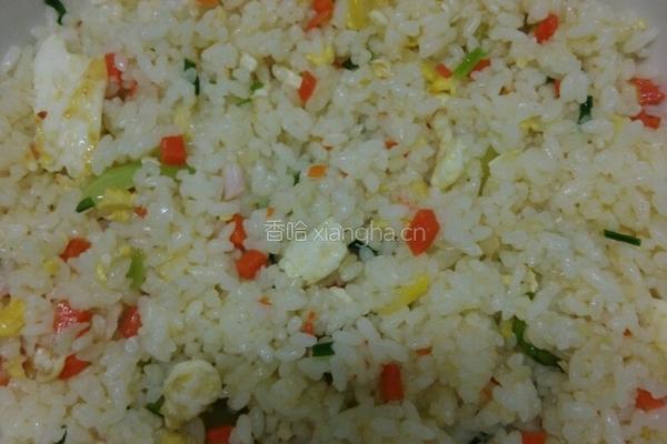 虾仁蛋炒饭的做法图解6