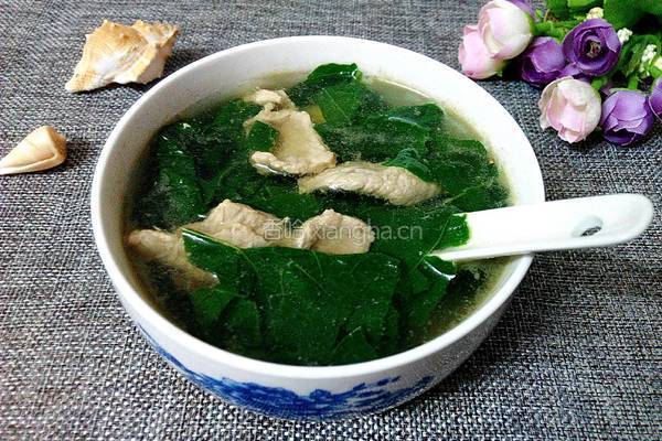 豆角叶瘦肉汤的做法图解8