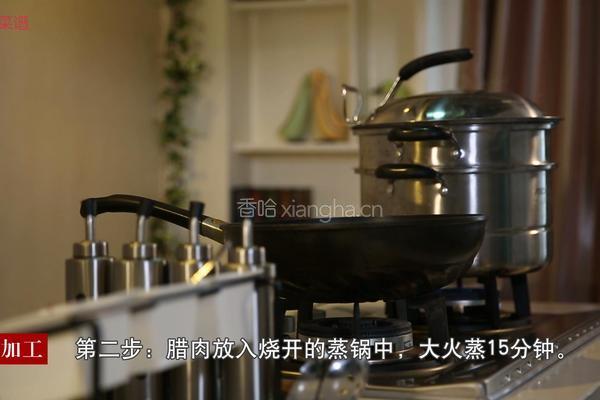 蒜台炒腊肉的做法图解3