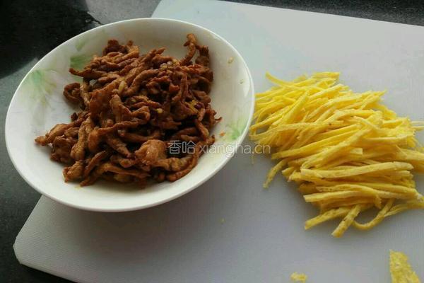 五彩酱拌肉丝面的做法图解4