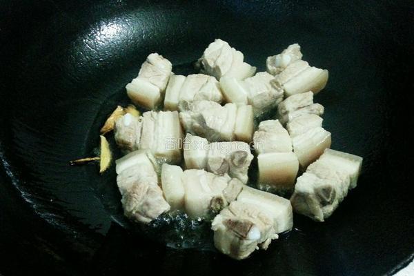 红烧粉丝五花肉的做法图解3