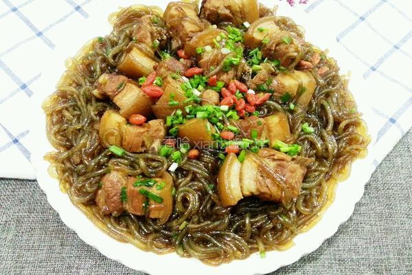红烧粉丝五花肉的做法图解10