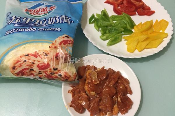 奥尔良鸡腿肉披萨(九寸)的做法图解12