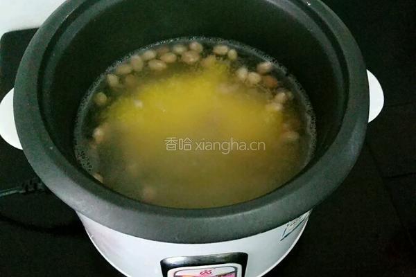 花生玉米粥的做法图解4