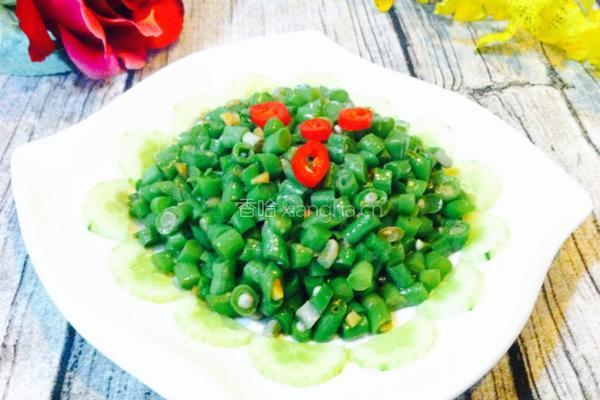 蒜香熬汁凉拌缸豆的做法图解8