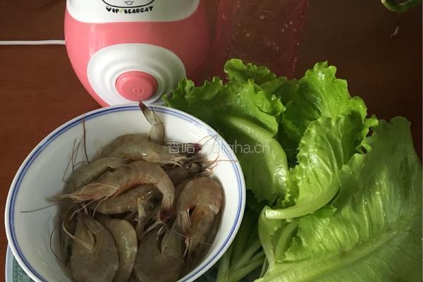 黄金芙蓉虾的做法图解1