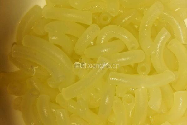 通心粉糖水的做法图解1