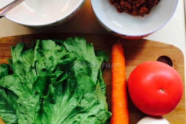 蔬菜肉酱面的做法图解1