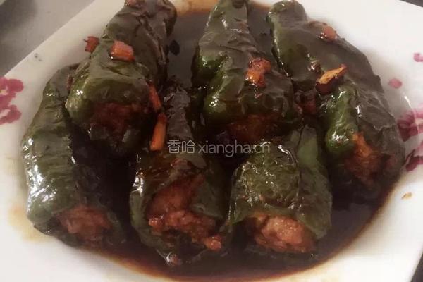 青椒塞肉的做法图解6