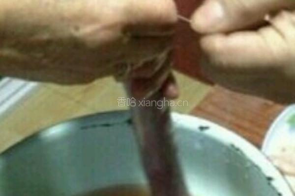 血肠的做法图解4