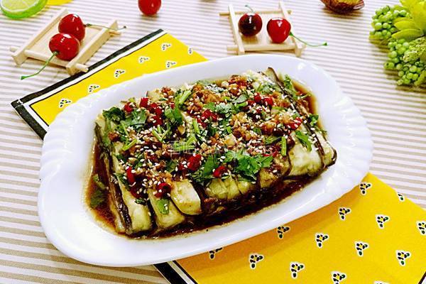 蒜泥拌蒸茄子的做法图解18