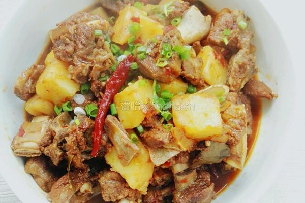 土豆烧排骨的做法图解7