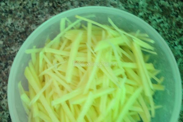 土豆丝炒瘦肉的做法图解5