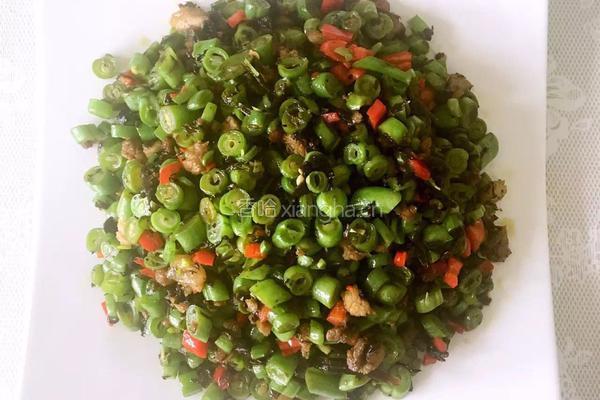 肉末豆角橄榄菜的做法图解6