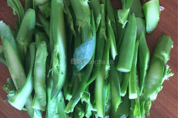 蒜香芥兰的做法图解1