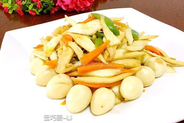 茭白蚝油炒鹌鹑蛋的做法图解12