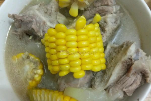 玉米冬瓜大骨头汤的做法图解7