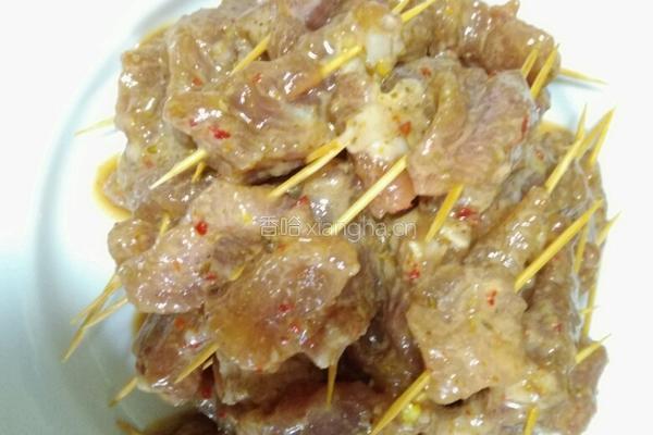 孜然牙签肉的做法图解4
