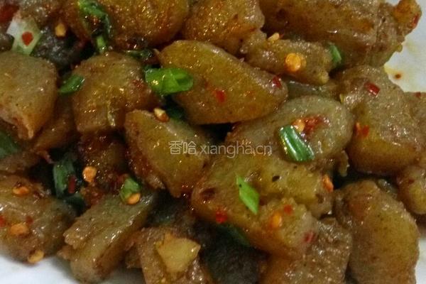 香煎魔芋丁的做法图解4
