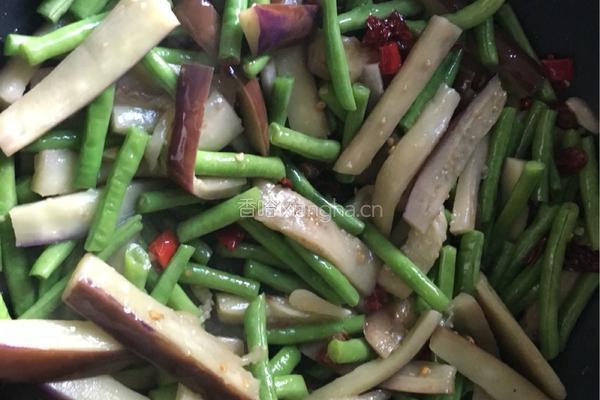 大盘茄子豆角的做法图解12