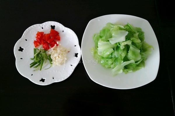 爆炒火腿圆白菜的做法图解4