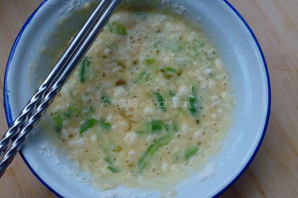 青椒鸡蛋饼的做法图解2