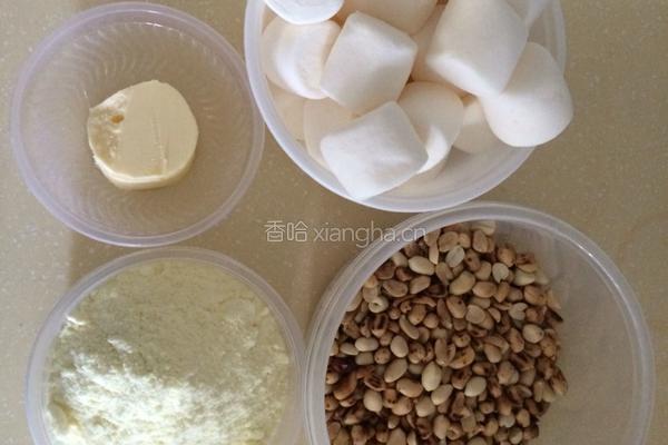 花生牛轧糖。的做法图解1