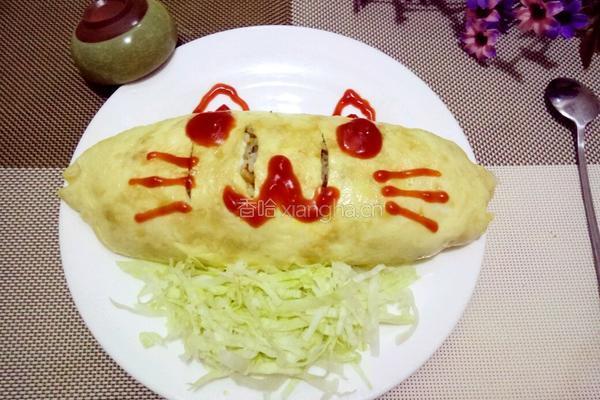 猫咪蛋包饭的做法图解13