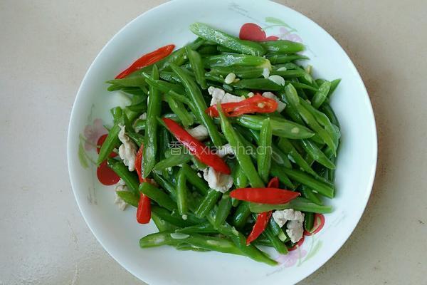 四季豆炒肉的做法图解7