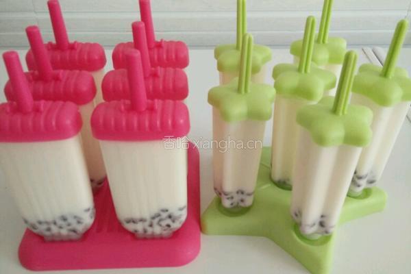 蜜豆牛奶冰棒的做法图解8