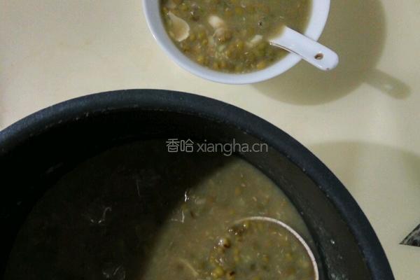 百合绿豆汤的做法图解2
