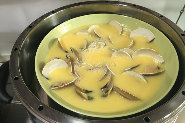 沙白蒸水蛋的做法图解6