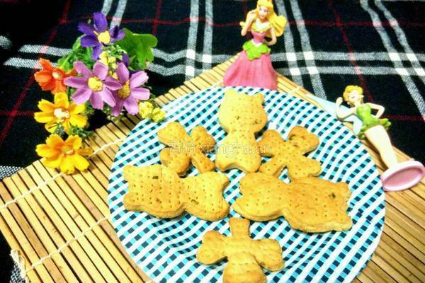 小熊葱香苏打饼干的做法图解9
