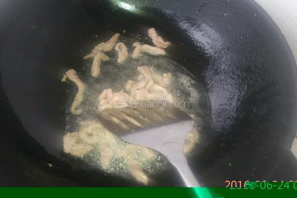 肉炒蒜台的做法图解4