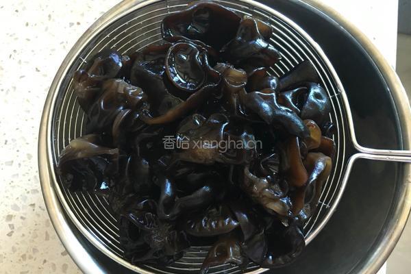 麻酱拌木耳的做法图解2