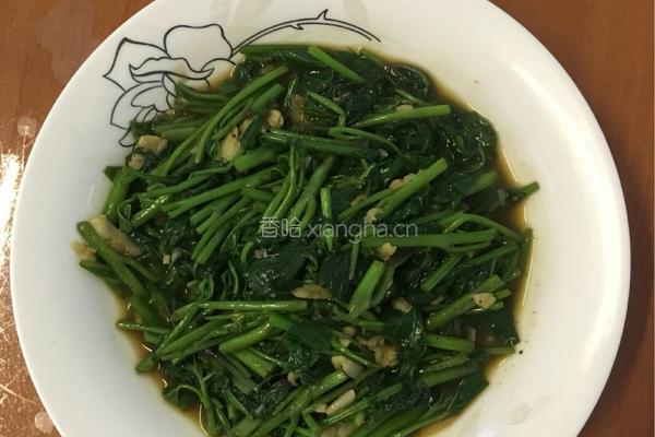 蒜香地瓜叶的做法图解9