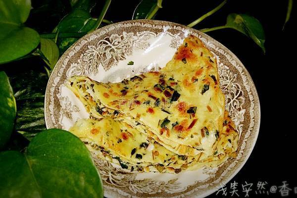 马齿苋蒜香鸡蛋饼的做法图解10