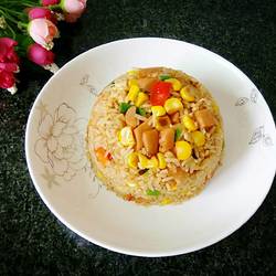 玉米火腿粒炒饭的做法[图]