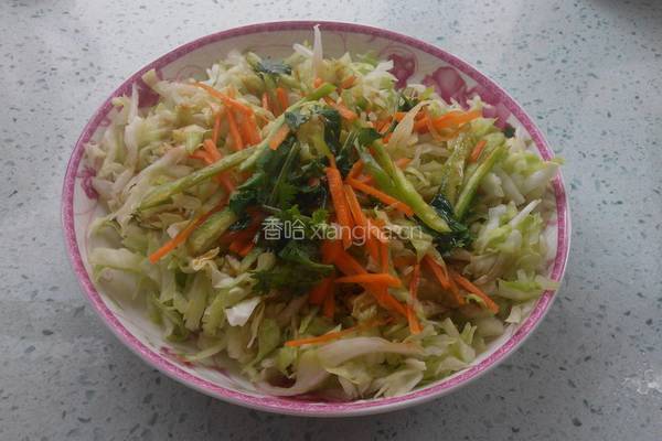 炝拌卷心菜的做法图解4