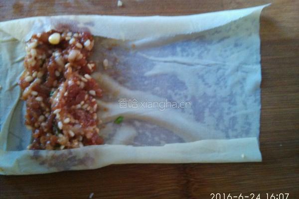厚豆腐皮糯米肉玉米的做法图解5